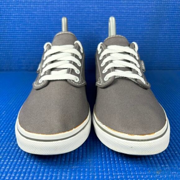 🔴 VANS ATWOOD CANVAS Women`s Size 7 Grey White Comfort Walking Shoes TB4R - Picture 2 of 8